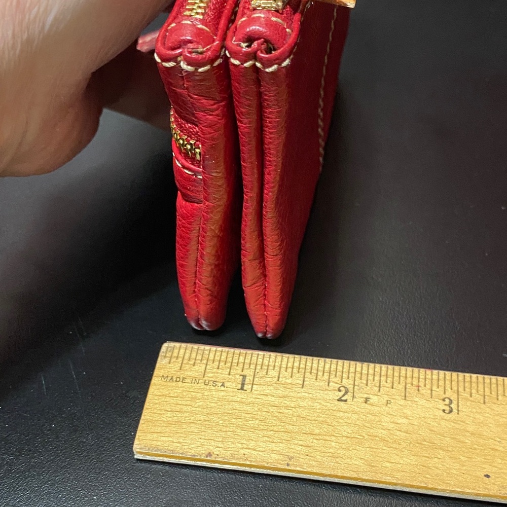 Vintage Celsius Red Leather Wristlet - Picture 4 of 14